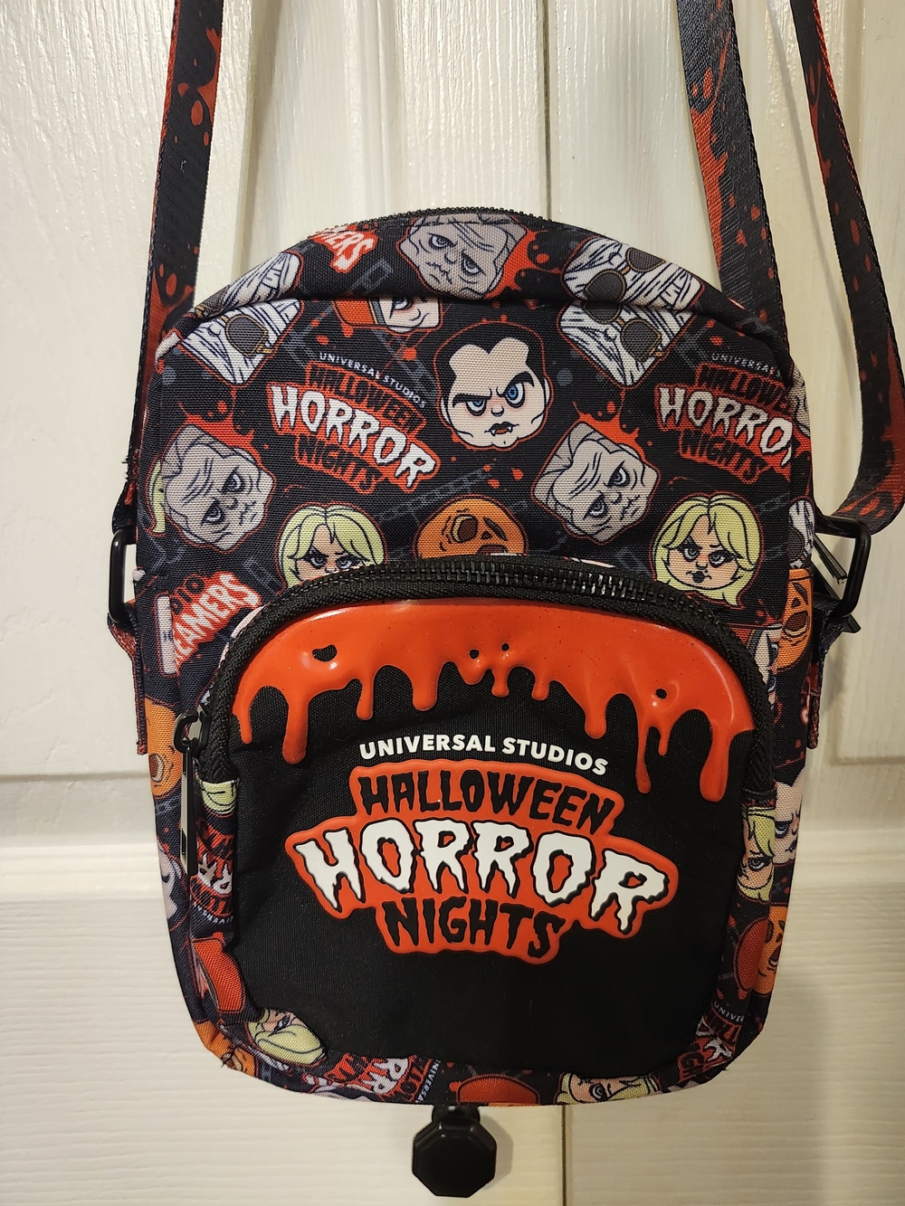 Universal Halloween Horror Nights Black & Orange Crossbody Bag